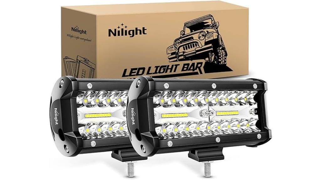 120w triple row led pods