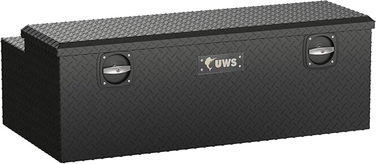 aluminum tonneau cover tool box
