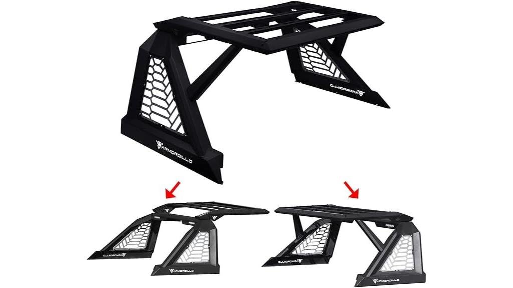 armored modular adjustable chase rack