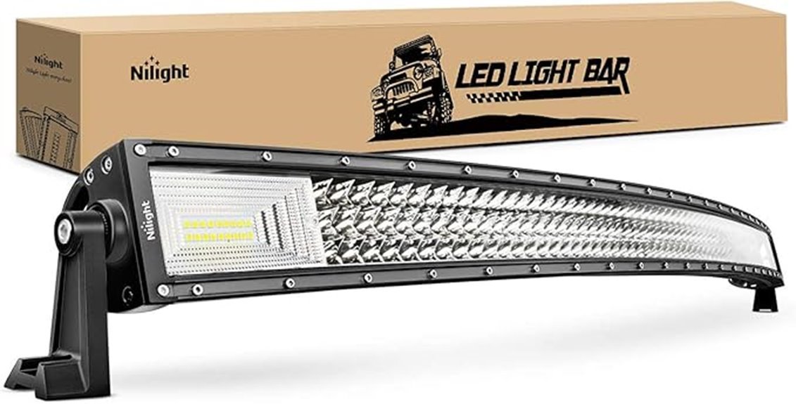 curved off road triple row led lightbar