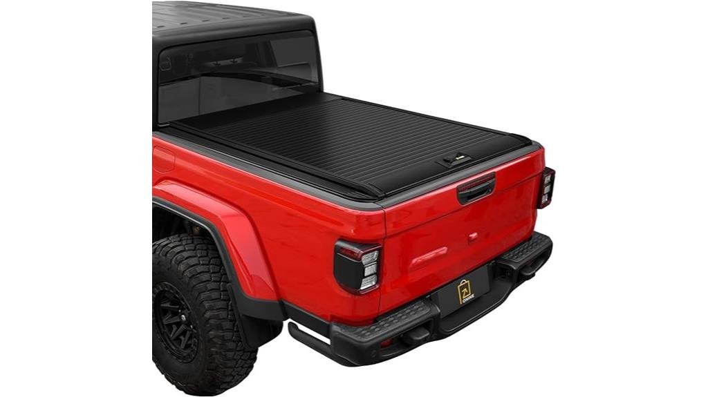 retractable tonneau cover for jeep gladiator