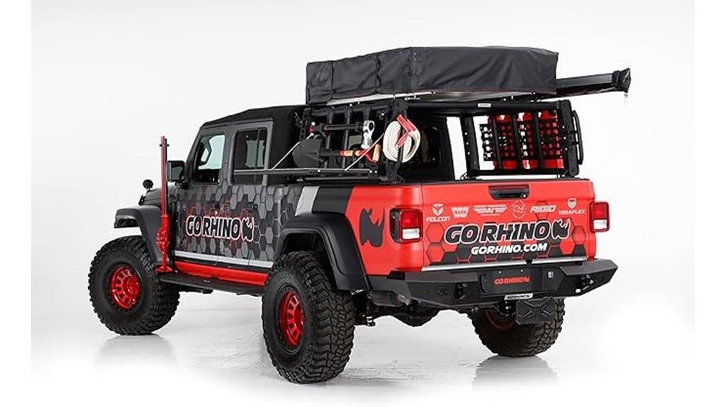 rugged jeep gladiator overland rack