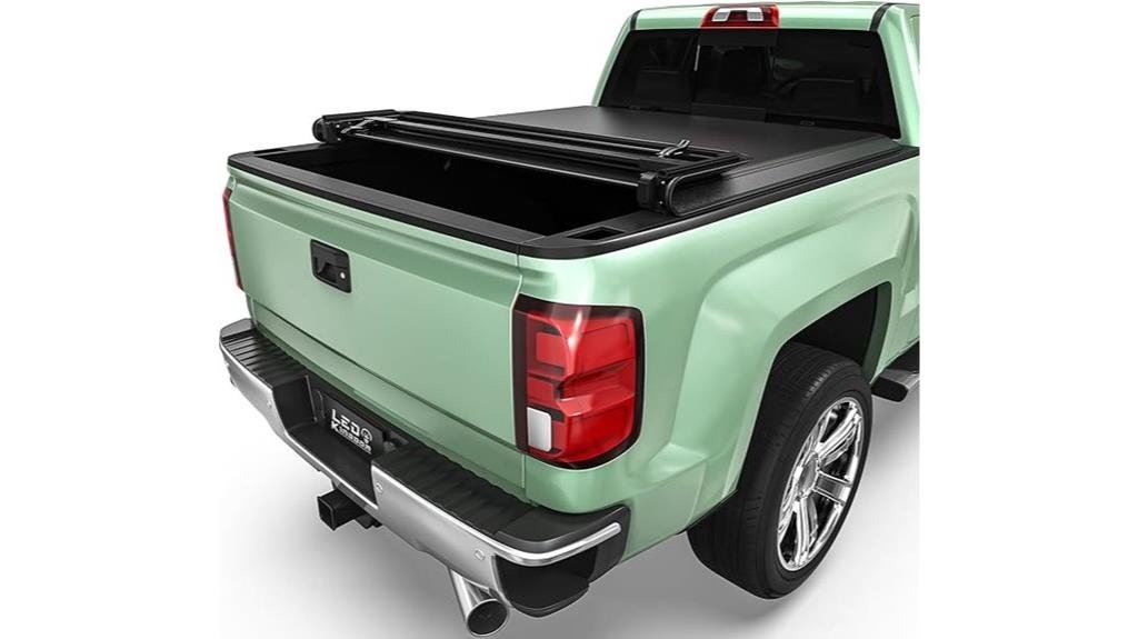 soft quad fold truck bed cover