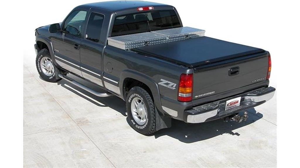 tonneau cover roll up tool box