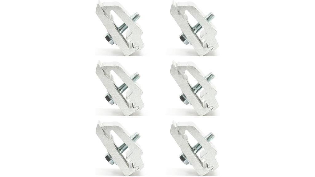 rugged low profile aluminum mounting clamps