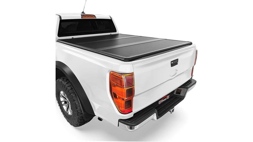 theftproof waterproof tri fold truck bed cover