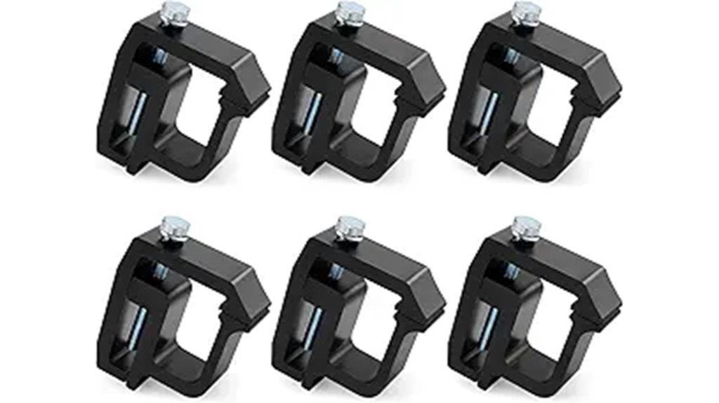 truck cap mounting clamps